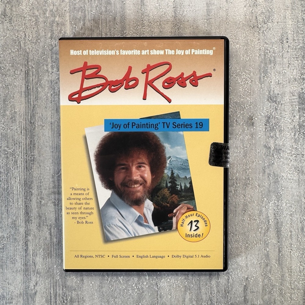 Bob Ross The Joy Of Painting TV Series 19 DVD 3-Disc Set RARE New Sealed